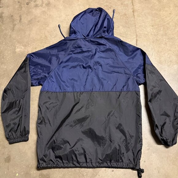 Molokai Surf‎ Co. Mens Navy Black Pullover Hooded Jacket M Packable ventilated - Picture 10 of 10